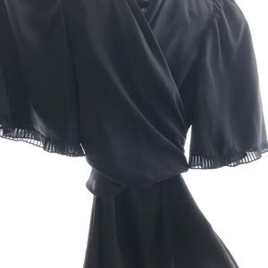 BCBG Black Satin top